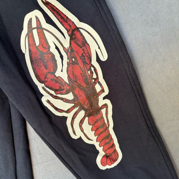 Nola Crawdad Jogger Sweatpants Men's Small New Orleans Graphic Print Spellout - Picture 4 of 8